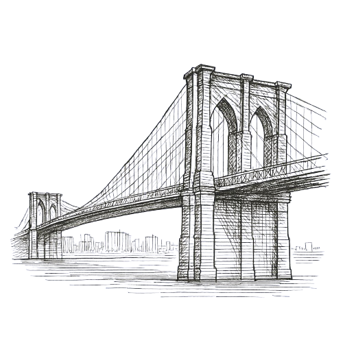 Brooklyn Bridge illustration